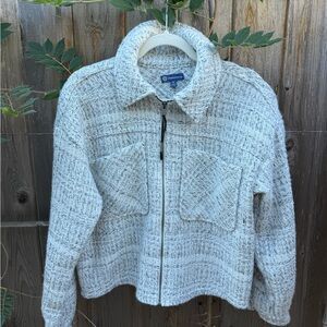 Boucle Democracy Cream Woven Jacket